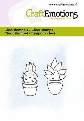 CraftEmotions clearstamps 6x7cm - Cactus 2