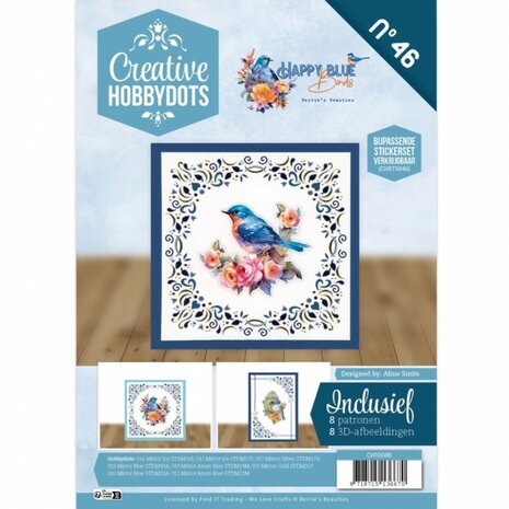 Creative Hobbydots 46 - Berrie&#039;s Beauties - Happy Blue Birds