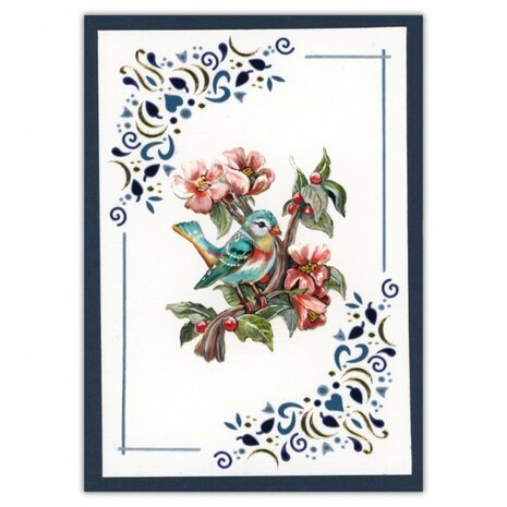 Creative Hobbydots 46 - Berrie&#039;s Beauties - Happy Blue Birds
