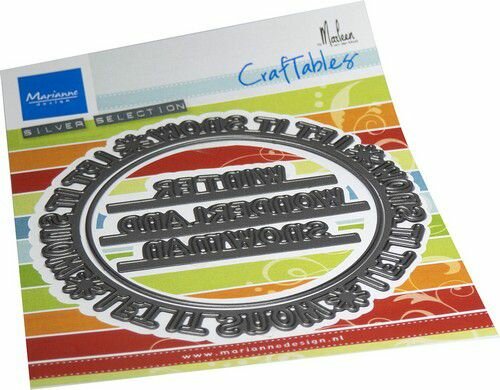 Marianne Design Craftable Let it snow Circle by Marleen (ENG) CR1600 120x160mm 