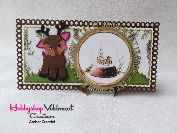 Marianne Design Craftable Let it snow Circle by Marleen (ENG) CR1600