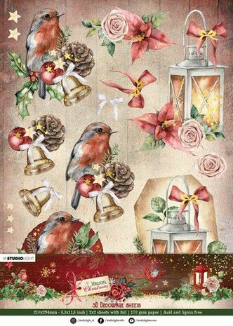 Studio Light Paper Set Magical Christmas nr.33 SL-MC-PS33 A4