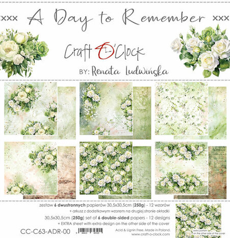 Craft o Clock Paper Pack 30x30 cm A Day To Remember