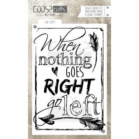 COOSA Craft clear stamp Go Left