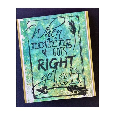 COOSA Craft clear stamp Go Left