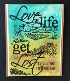 COOSA Craft clear stamp Get Lost
