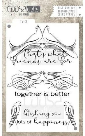 COOSA Craft clear stamp Twice