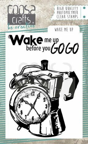 COOSA Craft clear stamp Wake Me up