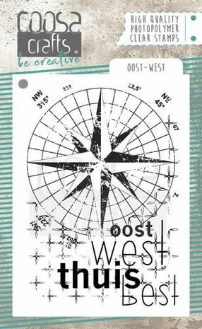 COOSA Craft clear stamp Oost West Thuis Best