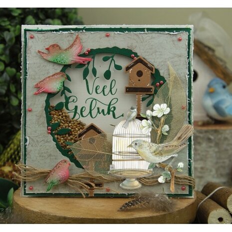 3D Cutting Sheets - Jeanine&#039;s Art - Vintage Birds - Birdcage