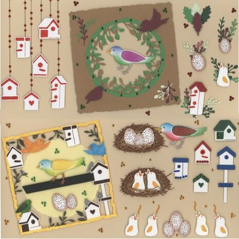 Dies - Jeanine&#039;s Art - Vintage Birds - Birdhouses