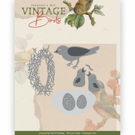 Dies - Jeanine&#039;s Art - Vintage Birds - Bird&#039;s Nest