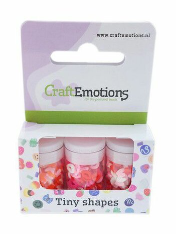 CraftEmotions Tiny Shapes - 3 tubes - Love