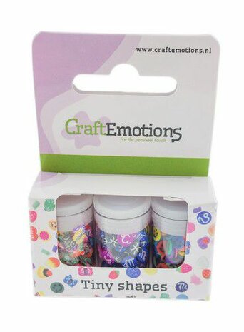 CraftEmotions Tiny Shapes - 3 tubes - various shapes 2