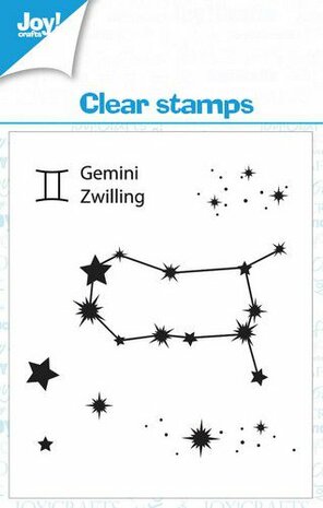 Joy! Crafts Clearstamp 7x7 cm - Gemini - Tweeling KreativDsein Design