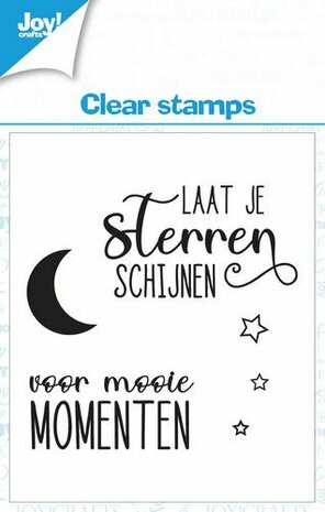Joy! Crafts Clearstamp 7x7 cm - Sterren tekst NL -1 KreativDsein Design