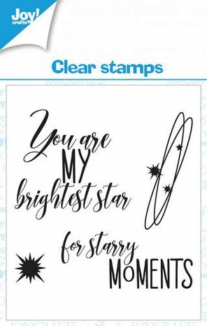 Joy! Crafts Clearstamp 7x7 cm - Text stars EN -2 KreativDsein Design