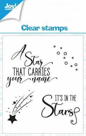 Joy! Crafts Clearstamp 7x7 cm - Text stars EN-1 KreativDsein Design