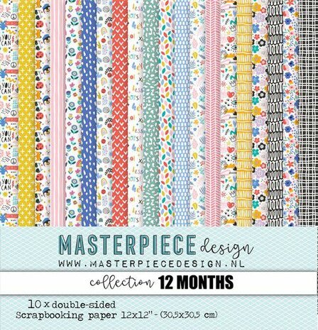 Masterpiece Papiercollectie 12 months 30,5x30,5 cm 10vl  MP202104