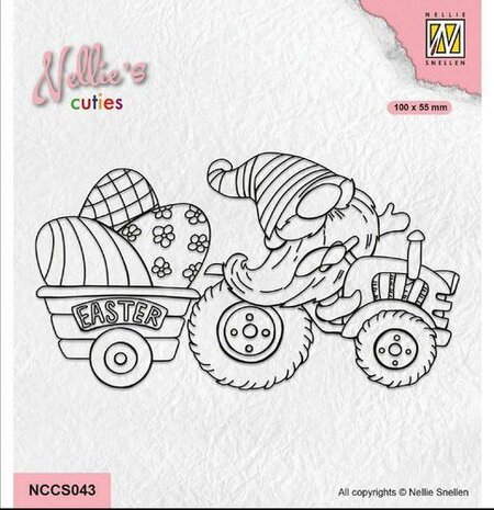 Nellie Choice Nellie&lsquo;s Cuties Clear Stamp Paas Gnome 1 NCCS043