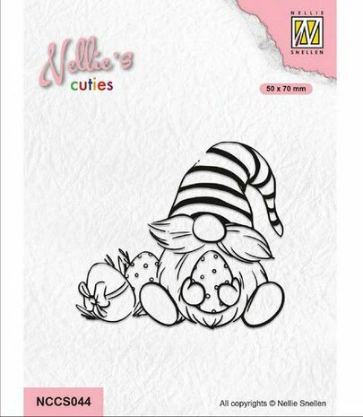 Nellie Choice Nellie&lsquo;s Cuties Clear Stamp Paas Gnome 2 NCCS044