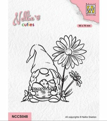 Nellie Choice Nellie&lsquo;s Cuties Clear Stamp Paas Gnome 6 NCCS048