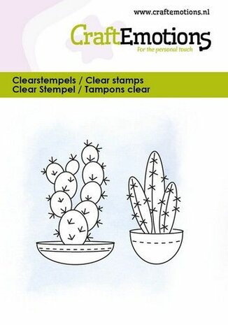 CraftEmotions clearstamps 6x7cm - Cactus 4