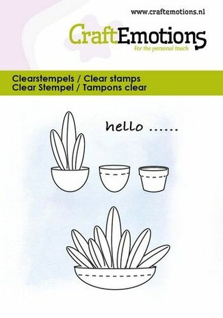 CraftEmotions clearstamps 6x7cm - Cactus 1