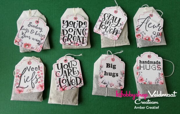 CraftEmotions clearstamps A6 - handletter - Sending you lots of love Carla Kamphuis