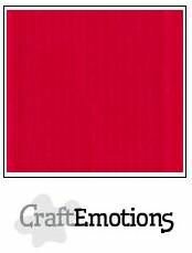 CraftEmotions linnenkarton kersen rood 30,0 x 30,0 cm
