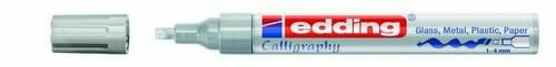 Edding-755 kalligrafie glanslak marker zilver 1-4 mm / 4-755054