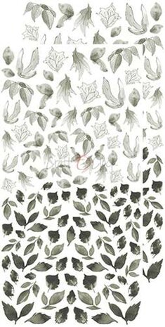 Craft OClock Basic Leaves Set 2, Grey