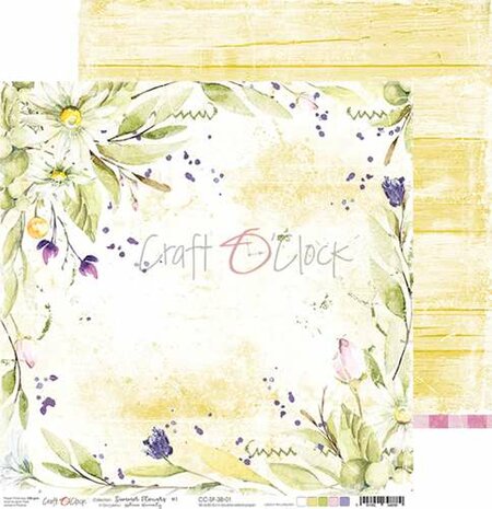 Craft OClock Paper Collection Set 12&quot;*12&quot; Summer Flowers