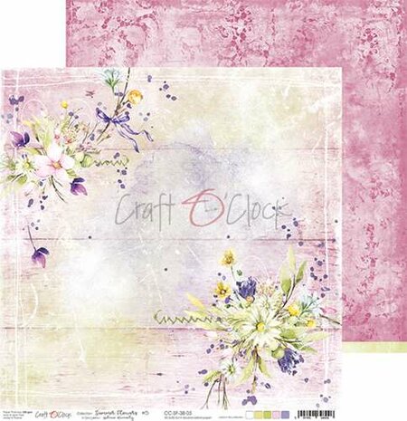Craft OClock Paper Collection Set 12&quot;*12&quot; Summer Flowers