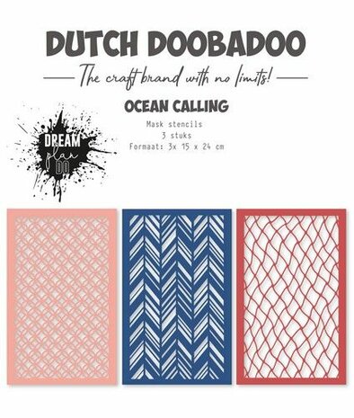 Dutch Doobadoo Stencils Ocean calling 3 st 470.784.295