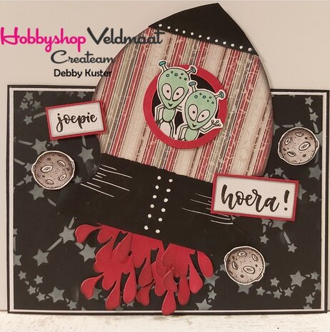 CraftEmotions clearstamps A6 - Space 1 Carla Creaties
