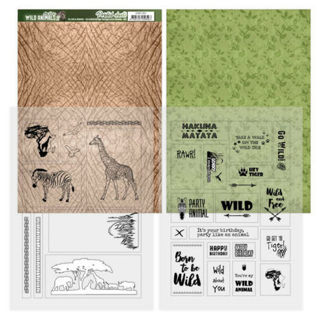 Amy Design printed sheets wild animals