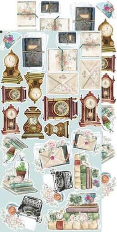 Craft O&#039;Clock Extras to Cut Set &ndash; Vintage &ndash; Vintage Chic 1x6 double-sided sheets