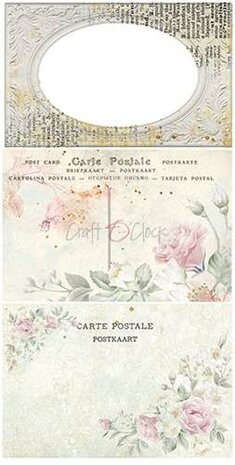 Carft O&#039;Clock Basic Paper Set Vintage Chic 30,5x15,5cm 1x6 double-sided sheets
