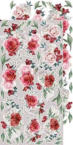 Craft O&#039;Clock Extras to Cut Set &ndash; Flowers &ndash; Vintage Chic 1x 6 double-sided sheets
