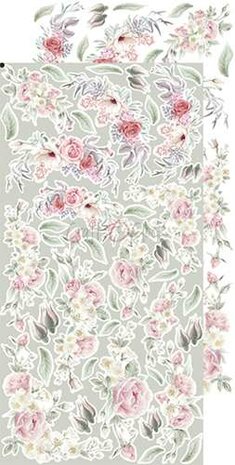 Craft O&#039;Clock Extras to Cut Set &ndash; Flowers &ndash; Vintage Chic 1x 6 double-sided sheets