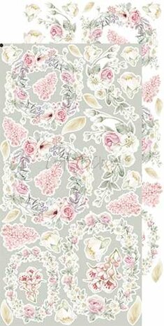 Craft O&#039;Clock Extras to Cut Set &ndash; Flowers &ndash; Vintage Chic 1x 6 double-sided sheets