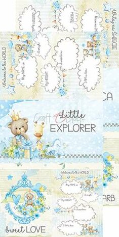 Craft OClock Junk Journal Set Hello Little Boy