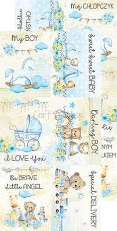 Craft OClock Junk Journal Set Hello Little Boy