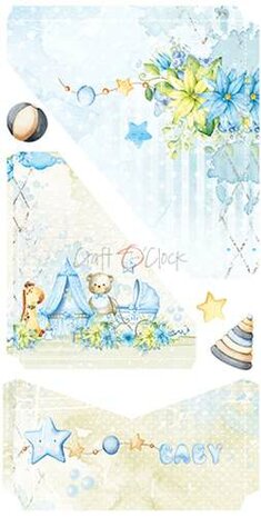 Craft OClock Junk Journal Set Hello Little Boy