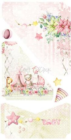 Craft OClock Junk Journal Set Hello Little Girl