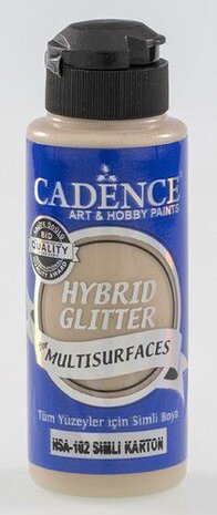Cadence Hybride acrylverf Glitter Goud - Karton bruin 120 ml 