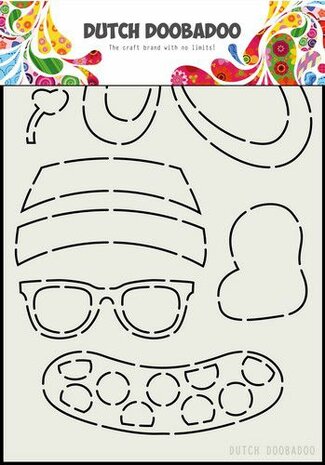 Dutch Doobadoo Card Art Zomerkleding Beer A5 470.713.801