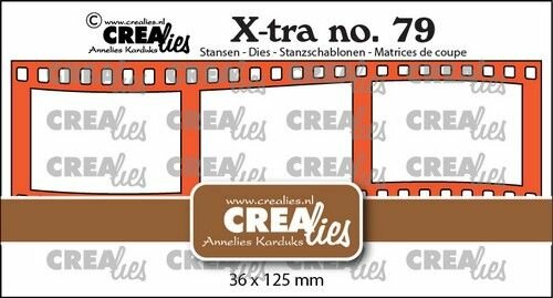 Crealies Xtra Filmstrip golvend horizontaal CLXtra79 36x125mm