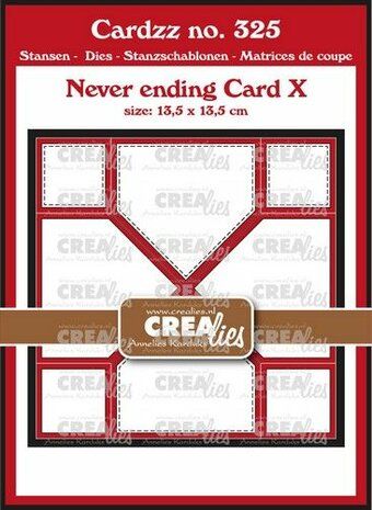 Crealies Cardzz Never ending card X CLCZ325 13,5x13,5cm